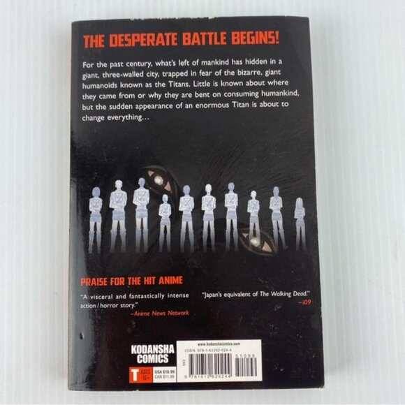 Attack on Titan Volume 1 Manga Novel by Hajime Isayama - Picture 2 of 12